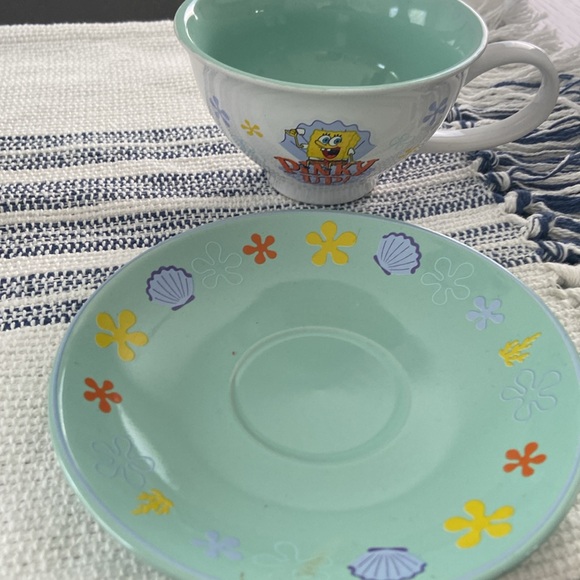 Nickelodeon SpongeBob SquarePants Tea Cup & Saucer Set 12 oz - Picture 3 of 12
